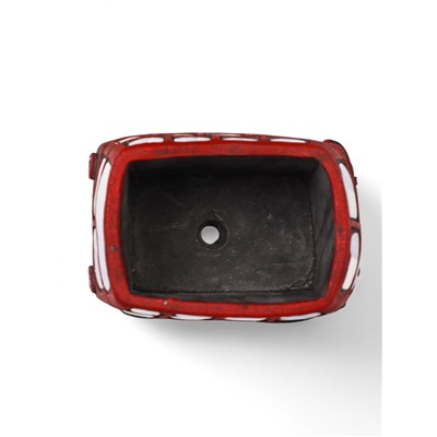 Горшок для цветов «Автобус Барт» керамический, 300 мл, 11.5×7×7 см, красный