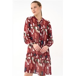 Платье Нежный акцент  – 2 (красный)