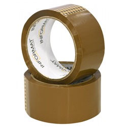 Клейкая лента 48 мм х 57 м коричневая 40 мкм N5066-01 inФОРМАТ