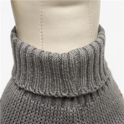 Свитер «Олень на сером», M (ДС 26, ОШ 26, ОГ 28-46 см)