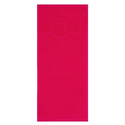 Полотенце махровое банное "Волна", размер 70х130 см, 300 г/м2, цвет малина