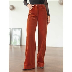 Брюки из эластичного микро-вельвета