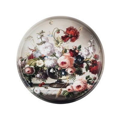 Поднос сервировочный AGNESS STILL LIFE размер 33*2,1см, сталь окрашенная