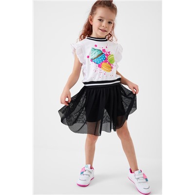 Джемпер трикотажный для девочек (футболка) PLAYTODAY, 1240329