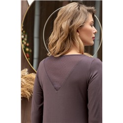 Комплект жен: фуфайка (футболка) д/рук, брюки пижамные Mia Cara AW22WJ361 Rosa Del Te сливовый цветы