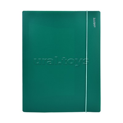 Папка на резинках "Marandi" A4  450 мкм, фактура "Песок" вертикальная резинка, 3 клапана, индивидуальная упаковка, непрозрачная аквамариновая