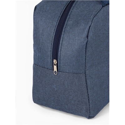 Термосумка на молнии, объём 6 л, цвет синий