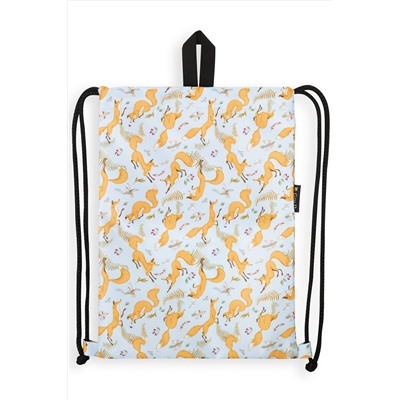 Мешок для обуви Лисы, голубой фон НАТАЛИ, 876425