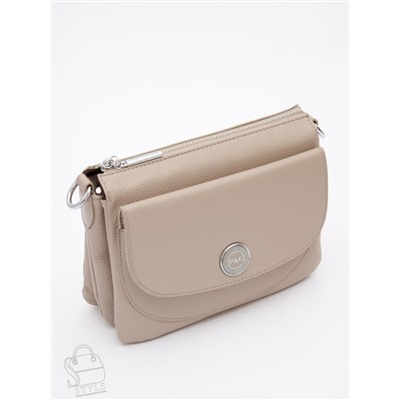 Сумка женская кожаная 0548C apricot Polina&Eiterou