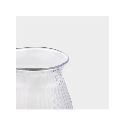 Стакан Veliu, 8×8×14 см, стекло, прозрачный