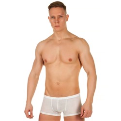 Мужские трусы-хипсы из ткани с текстурой змеиной чешуи Snake White Boxer