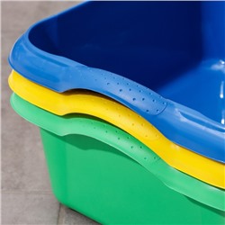 Таз прямоугольный, 14 л, 41.5×32×16 см, пластик, МИКС