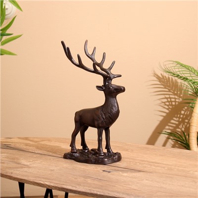 Сувенир «Олень», 17×16×34 см, алюминий