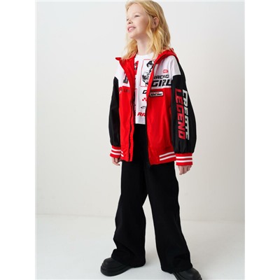 Куртка текстильная с полиуретановым покрытием для девочек (ветровка)