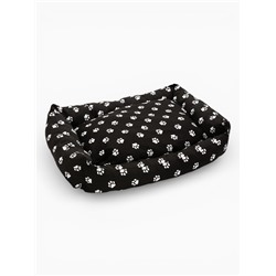 Лежанка для животных «Пухлик», 68×52×16 см, чёрная