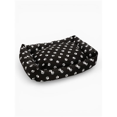 Лежанка для животных «Пухлик», 68×52×16 см, чёрная