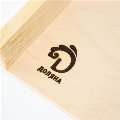 Доска деревянная для пельменей Доляна «Хозяюшка», 40×30×0,4 см