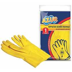 Перчатки резиновые Azur M 12пар9212