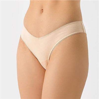 Трусы женские бразилиана Mark Formelle, набор 3 шт., цвет бежевый, размер 46 (M)