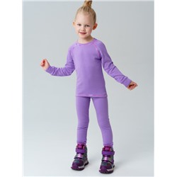 Термокомплект трикот. для девочек: фуфайка (футболка) с длин. рук, брюки