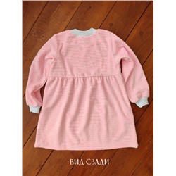 Платье Велюр с длинным рукавом 33054