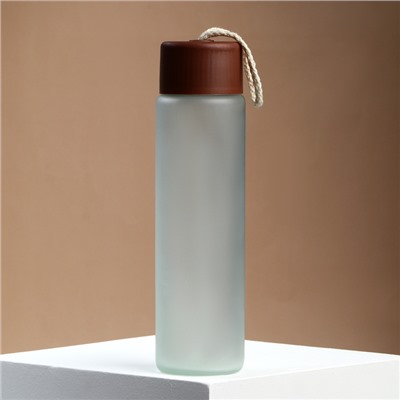 Бутылка для воды WATER, стекло, 350 мл, МИКС