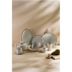 Заварочный чайник SL Home «Волна в камне», 1 л, 22×13×15.5 см, фарфор, белый