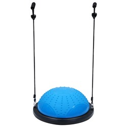 Полусфера BOSU гимнастическая ONLYTOP, массажная, с насосом, 46×20 см, синяя