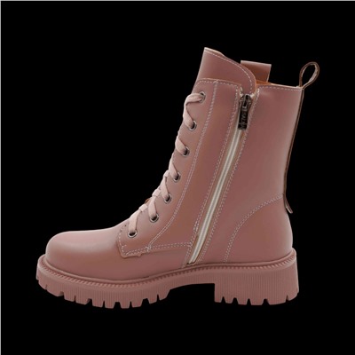 Ботинки на меху 10-11F розовые