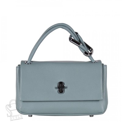Сумка женская кожаная 8062Q turquoise Polina&Eiterou