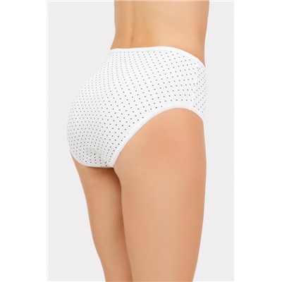 Трусы женские 412075-3 (Сердечки на молочном, меланж, коралловый)