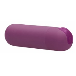 Фиолетовая перезаряжаемая вибропуля 7 Speed Rechargeable Bullet - 7,7 см.