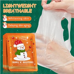 Тканевая маска для лица с витамином C Новогодняя СНЕГОВИК Sadoer