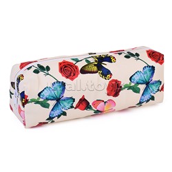 Пенал-косметичка Butterfly, 19х7х4 см, на молнии, ПВХ, ассорти 5 дизайнов, ОПП-упаковка