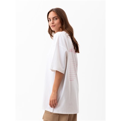 Футболка женская MIST Girl's rules, размер 42, белая