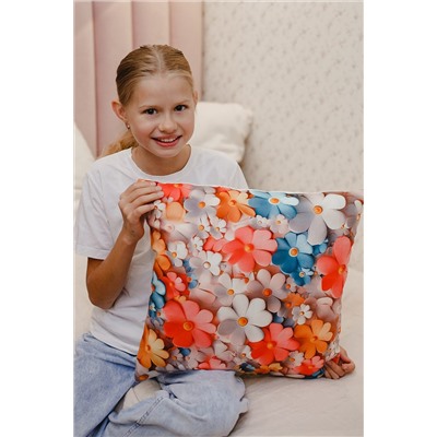 Наволочка декоративная декоративная 1 шт 3D эффект НАТАЛИ, 1209566