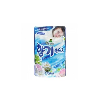 Sandokkaebi Soft aroma aqua blue Кондиционер для белья 1300мл Свежесть океана запасной блок
