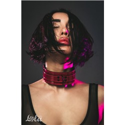Бордовый ошейник Eccentric