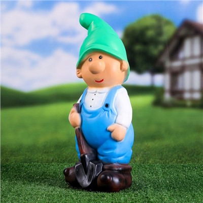 Садовая фигура из полистоуна «Гном сказочный», 17×18×39 см