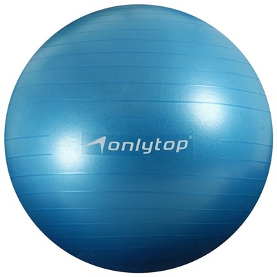 УЦЕНКА Фитбол ONLYTOP, d=85 см, 1400 г, антивзрыв, голубой
