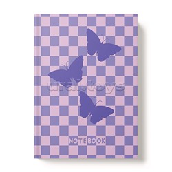 Книжка записная А5 128л "Лиловые бабочки"