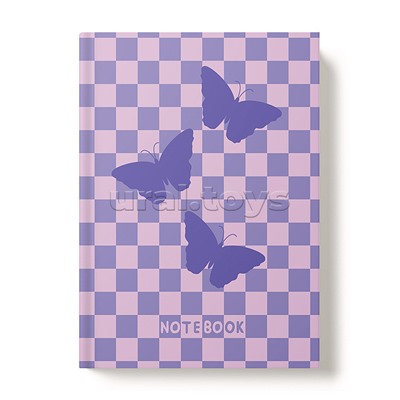 Книжка записная А5 128л "Лиловые бабочки"