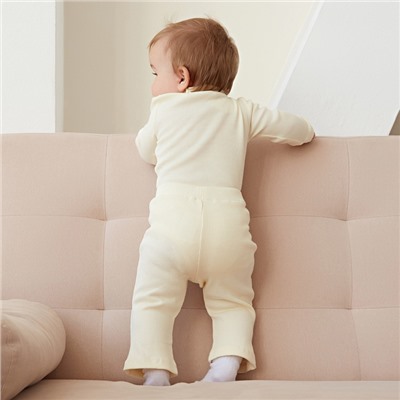 Брюки (клеш) для девочки MINAKU, рост 62-68 см, айвори