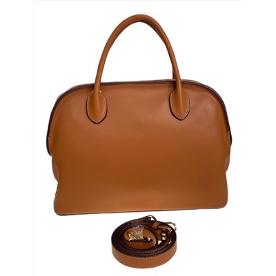 Женская сумка из натуральной кожи, цвет  рыжий