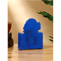 Календарь настольный «Экзотическая рыбка», 11×5×14 см, дерево, синий