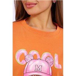 Платье ЕПЛ-1058 (Темно-оранжевый)