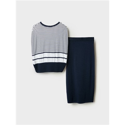 Комплект трикотажный для женщин: джемпер, юбка