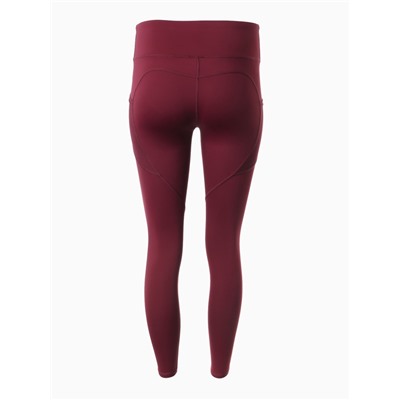 Легинсы спортивные женские MINAKU: SPORTLY, бордовые, размер 48