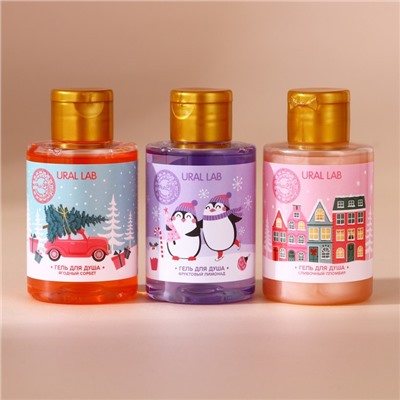 Подарочный набор новогодний «Уютной зимы»: гель для душа, 3×100 мл, URAL LAB