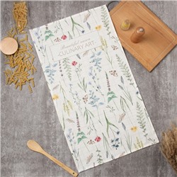 Полотенце «Этель» Wild flowers, 40×73 см, 100% хлопок, саржа 190 г/м²